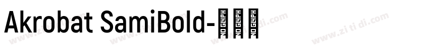 Akrobat SamiBold字体转换